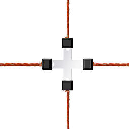 Spojka Litzclip® pro lanko 3mm křížová pozink. 5ks/bal