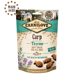 Carnilove Dog Semi Moist Snack Carp&Thyme pamlsky pro psy, 200 g