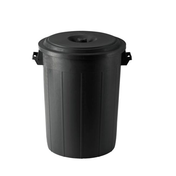 Nádoba na krmení s víkem 70L černá